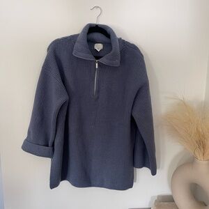 H&M Blue Turtleneck Sweater